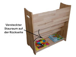 Montessori Bücherregal fürs Kinderzimmer 72 cm x 50 cm x 36 cm - Kletterling – einfach Kind sein