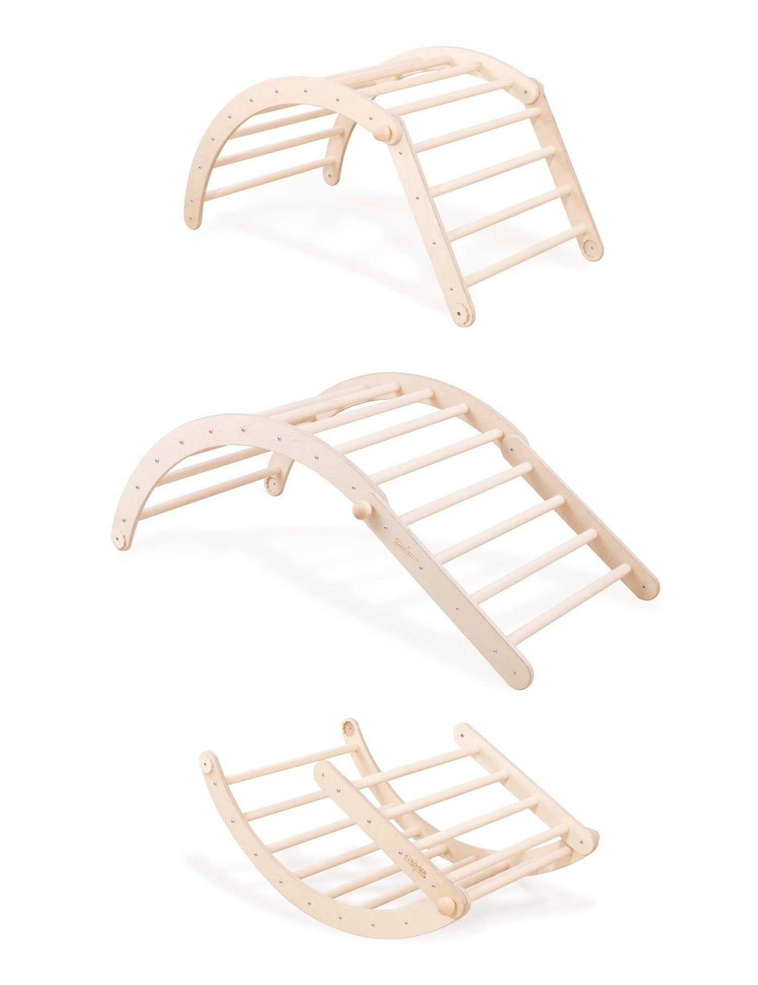 KLEINER ZAUBERBERG | verstellbarer Kletterbogen | Wippe | Schaukelstuhl - Kletterling – einfach Kind sein