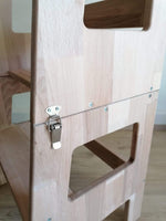 Lernturm SWUPP von PeterundDepi - 2 in 1 mit Kindertisch geölt - Kletterling – einfach Kind sein