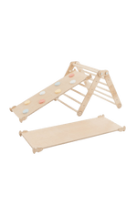 Kletterset MOON FLOW Rosé 3 in 1 | Rosa | 57 cm hoch | Rutsche wählbar - Kletterling – einfach Kind sein