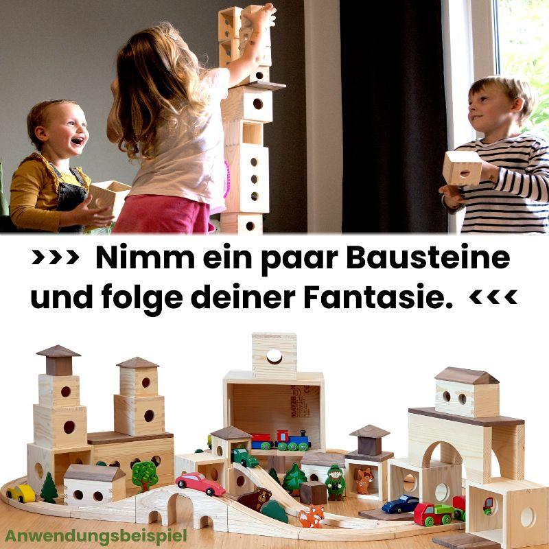 Kreativbaukasten für Kinder - Spielzeug aus Holz | Handarbeit | Natürlich - MATZBOX - Kletterling – einfach Kind sein