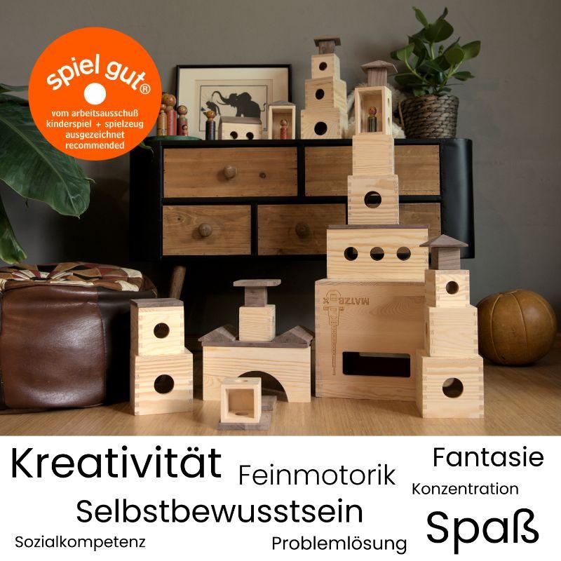 Kreativbaukasten für Kinder - Spielzeug aus Holz | Handarbeit | Natürlich - MATZBOX - Kletterling – einfach Kind sein