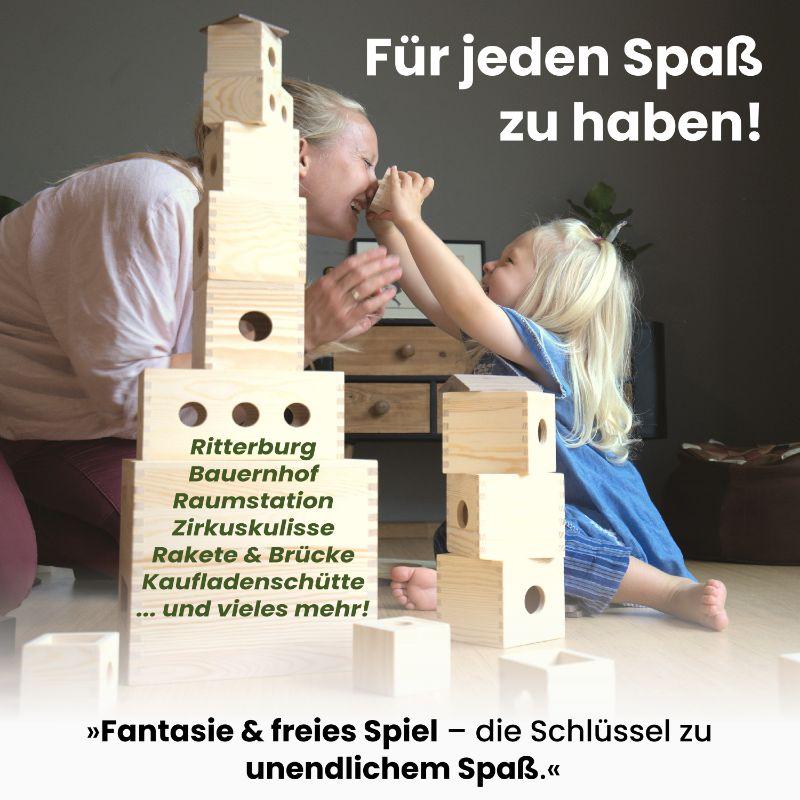 Kreativbaukasten für Kinder - Spielzeug aus Holz | Handarbeit | Natürlich - MATZBOX - Kletterling – einfach Kind sein