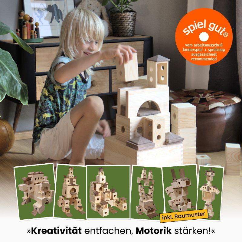 Kreativbaukasten für Kinder - Spielzeug aus Holz | Handarbeit | Natürlich - MATZBOX - Kletterling – einfach Kind sein