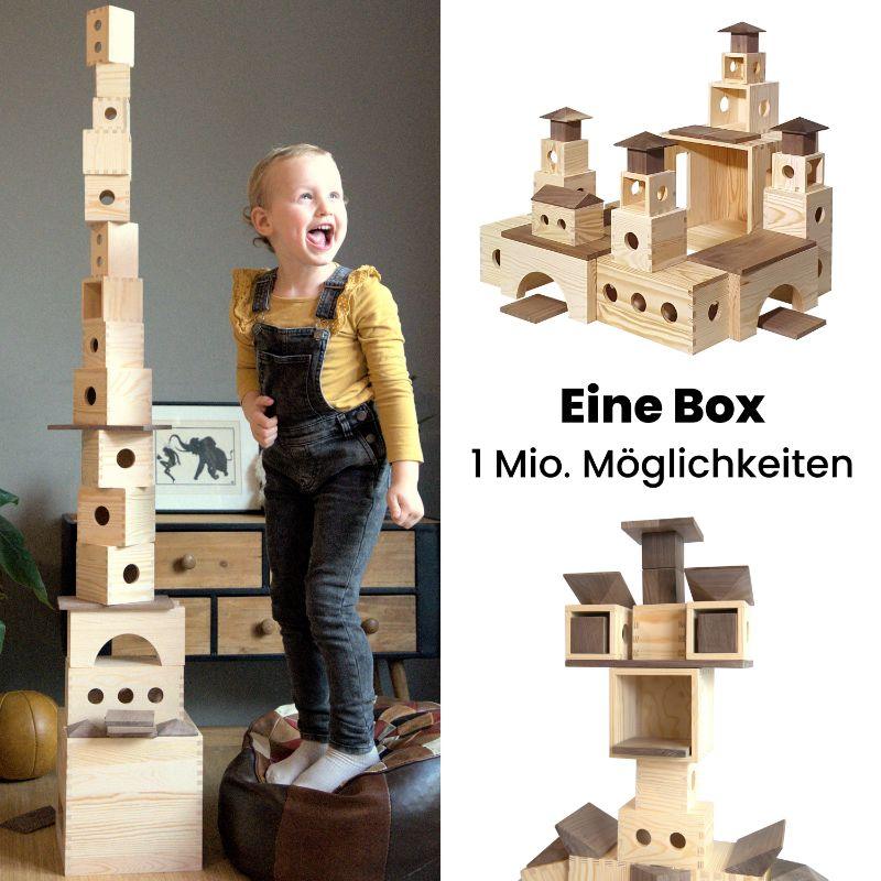 Kreativbaukasten für Kinder - Spielzeug aus Holz | Handarbeit | Natürlich - MATZBOX - Kletterling – einfach Kind sein