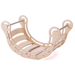 Spielset "Dynamik" natur - Montessori - Bogen mit Rutsche und Kissen - Kletterling – einfach Kind sein