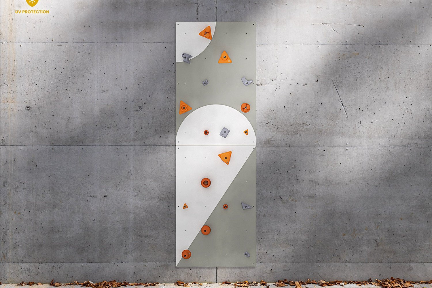 Kletterwand BK OUTDOOR aus 2 Teilen | 236 x 78 cm | inkl. 15 Griffen | 40 Loch - Kletterling – einfach Kind sein