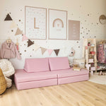 Universelles Kindersofa von monboxy in Pink - Kletterling – einfach Kind sein