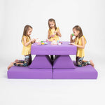 Universelles Kindersofa von monboxy in Lila - Kletterling – einfach Kind sein