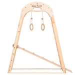 Klettergerüst NATUR GYM | Sprossenwand, Netz, Ringe | ab 3 Jahren - Kletterling – einfach Kind sein