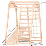 Klettergerüst NATUR GYM | Sprossenwand, Netz, Ringe | ab 3 Jahren - Kletterling – einfach Kind sein