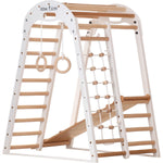 Klettergerüst WHITE GYM | Sprossenwand, Netz, Ringe | ab 3 Jahren - Kletterling – einfach Kind sein