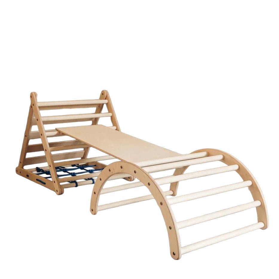 Kletterdreieck - Set LEMUR | 3 - teilig | 3 Kletterseiten | 65 cm | erweiterbar - Kletterling – einfach Kind sein