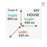 Spielturm My House mit Rutsche, Leiter, Haus mit Holzdach, Griffe, Steuerrad - Kletterling – einfach Kind sein