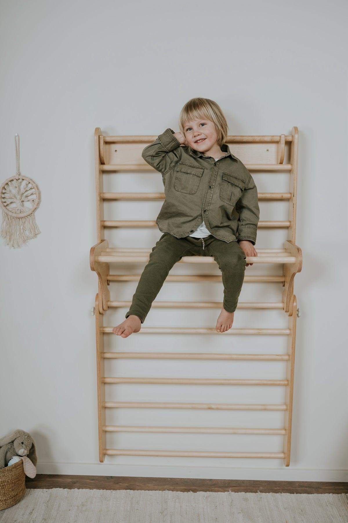 Pikler Dreieck und Sprossenwand 2in1 von leg&go - Kletterling – einfach Kind sein