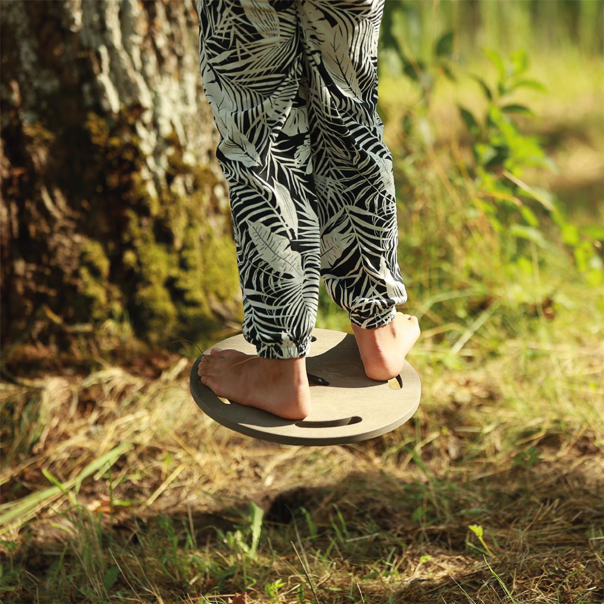 Tellerschaukel - Set braun - Kletterling – einfach Kind sein