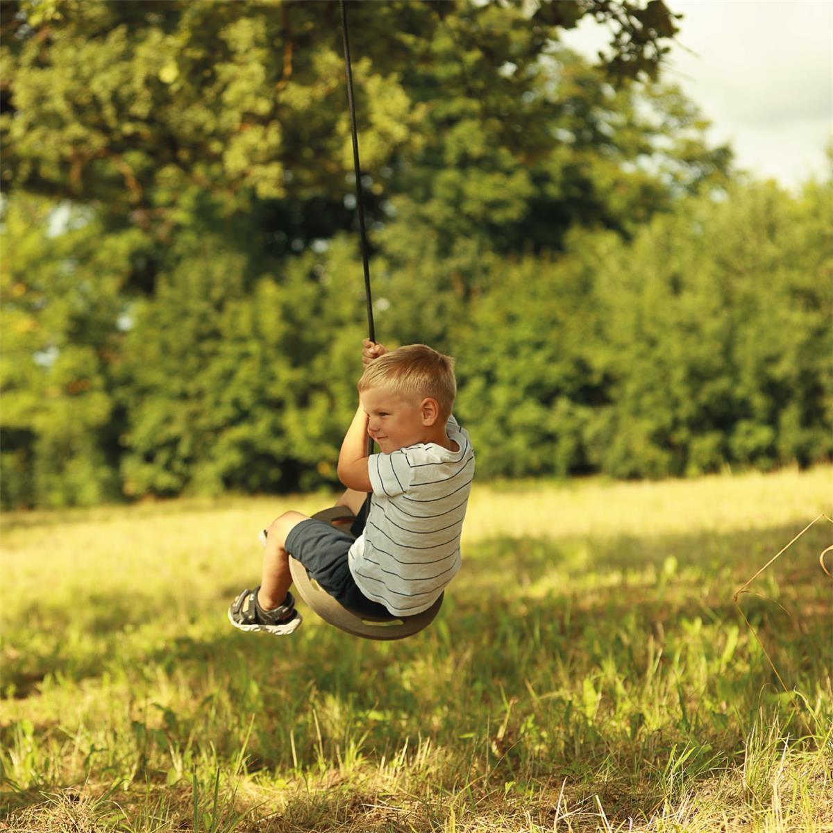 Tellerschaukel - Set braun - Kletterling – einfach Kind sein