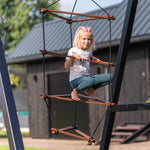 Strickleiter Triangle Schaukel Set mittelgrau - Kletterling – einfach Kind sein
