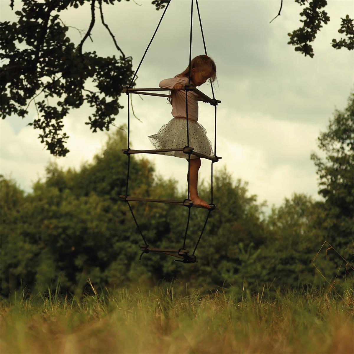 Strickleiter Triangle Schaukel Set groß braun - Kletterling – einfach Kind sein